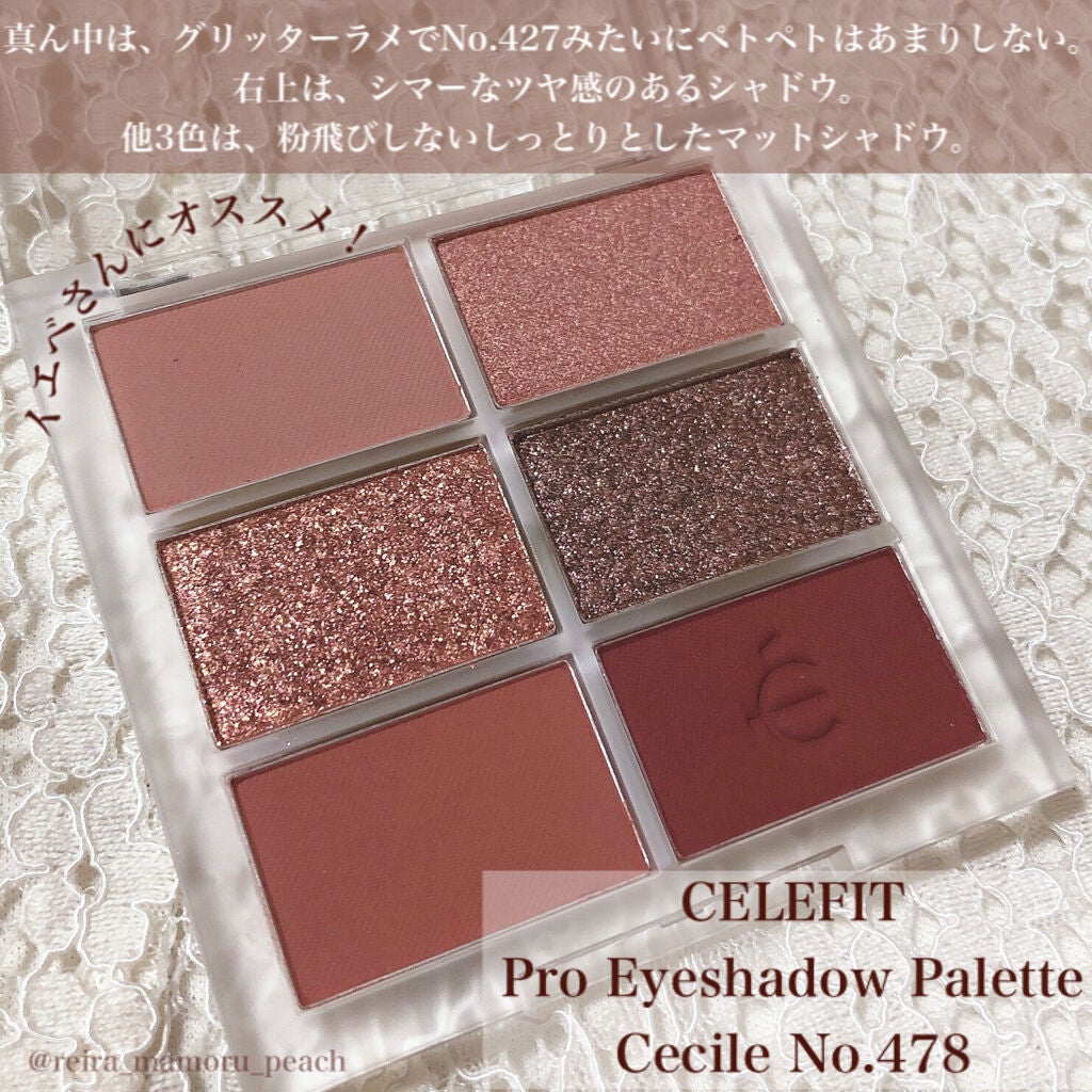 プロアイシャドウパレットセシル/CELEFIT/アイシャドウパレットを使ったクチコミ(4枚目)