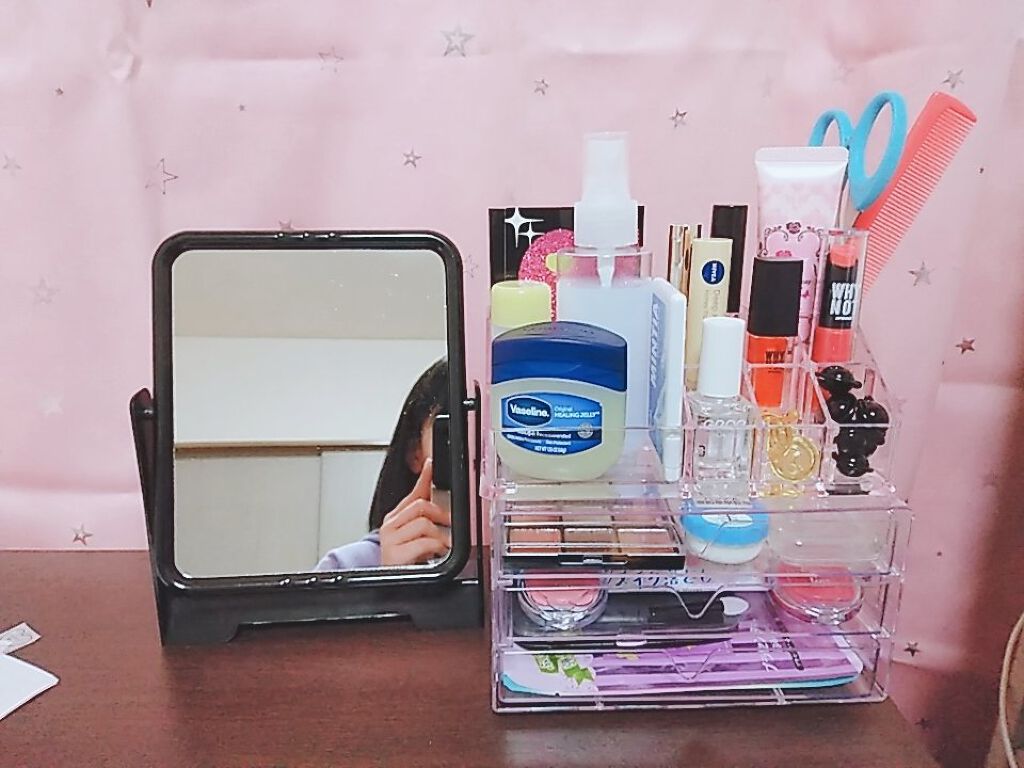 3段式クリアーケース/DAISO/その他化粧小物を使ったクチコミ（1枚目）