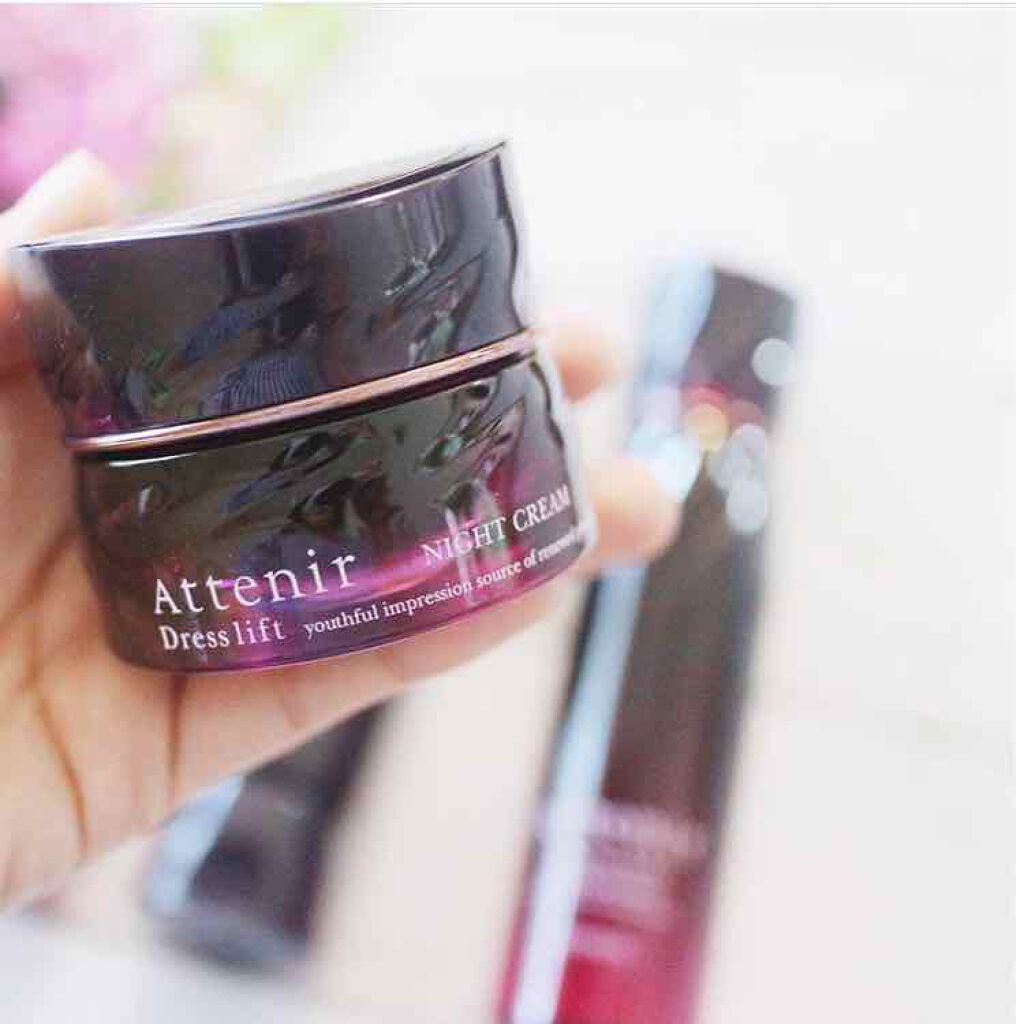 アテニア ドレスリフト ナイトクリーム【医薬部外品】のクチコミ「アテニアのドレスリフト。
40代以上の大人の女性向けのラインです。

その中から、ナイトクリー.....」（2枚目）