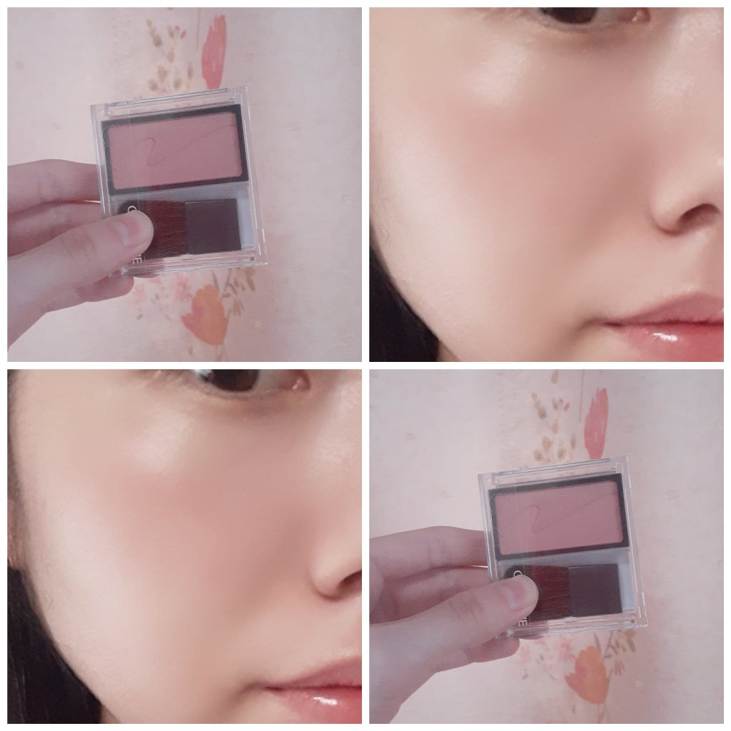 チークブラッシュ/CEZANNE/パウダーチークを使ったクチコミ（2枚目）