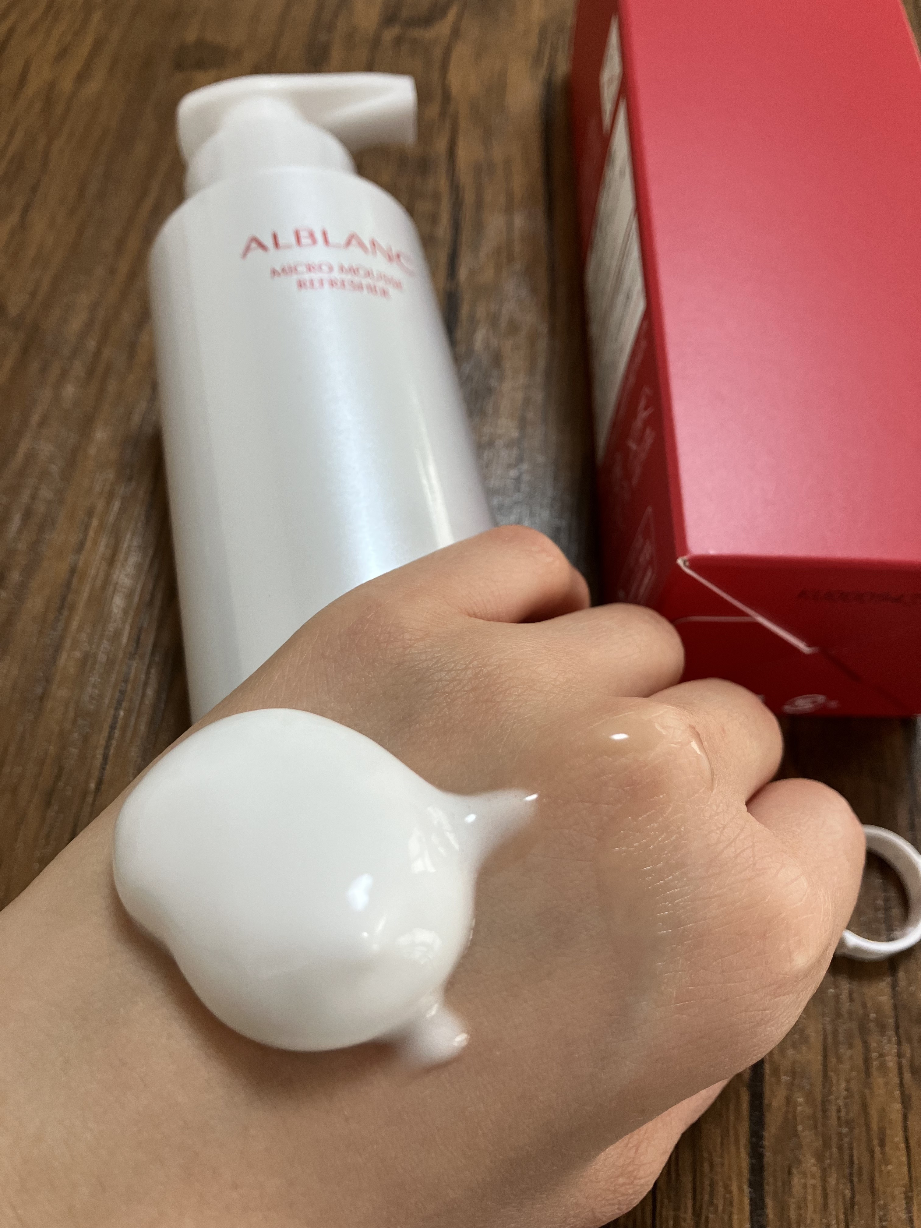 マイクロムース リフレッシャー/ALBLANC/泡洗顔を使ったクチコミ（3枚目）