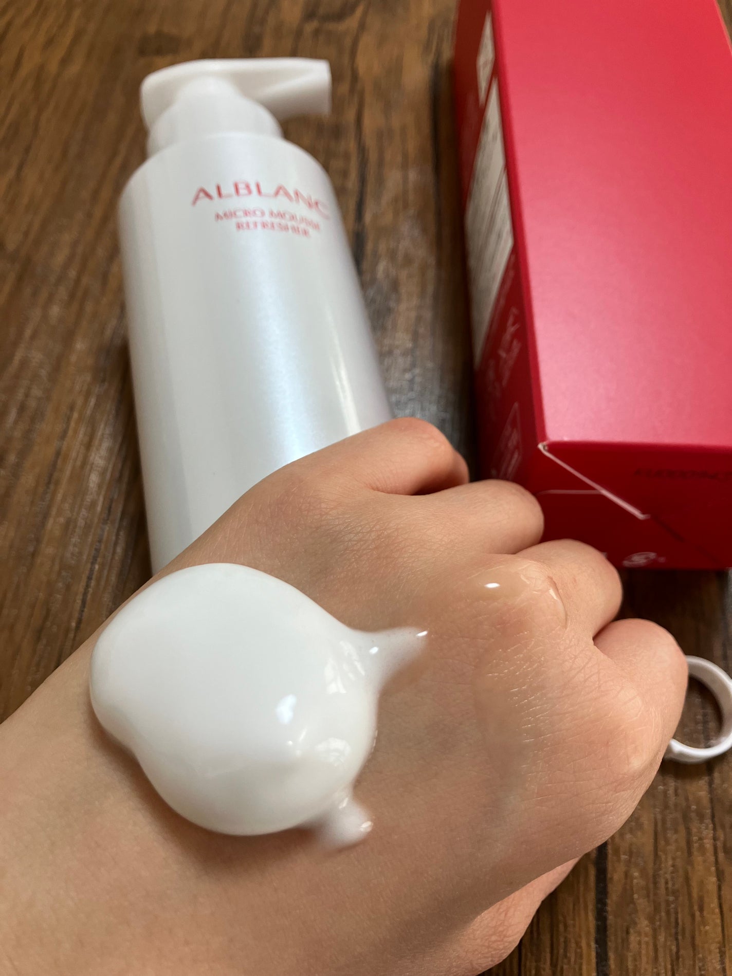 マイクロムース リフレッシャー/ALBLANC/泡洗顔を使ったクチコミ(3枚目)