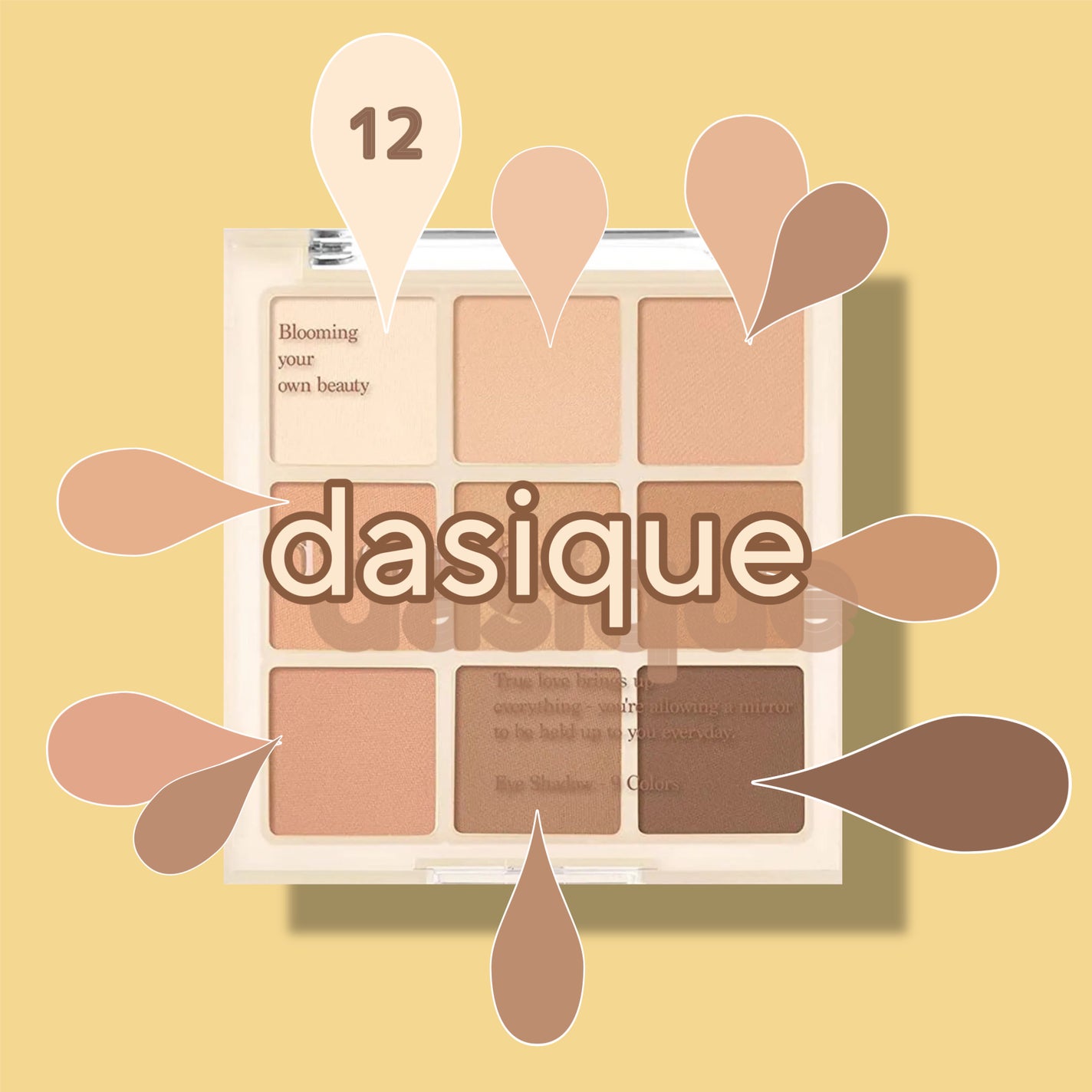 シャドウパレット/dasique/アイシャドウパレットを使ったクチコミ(1枚目)