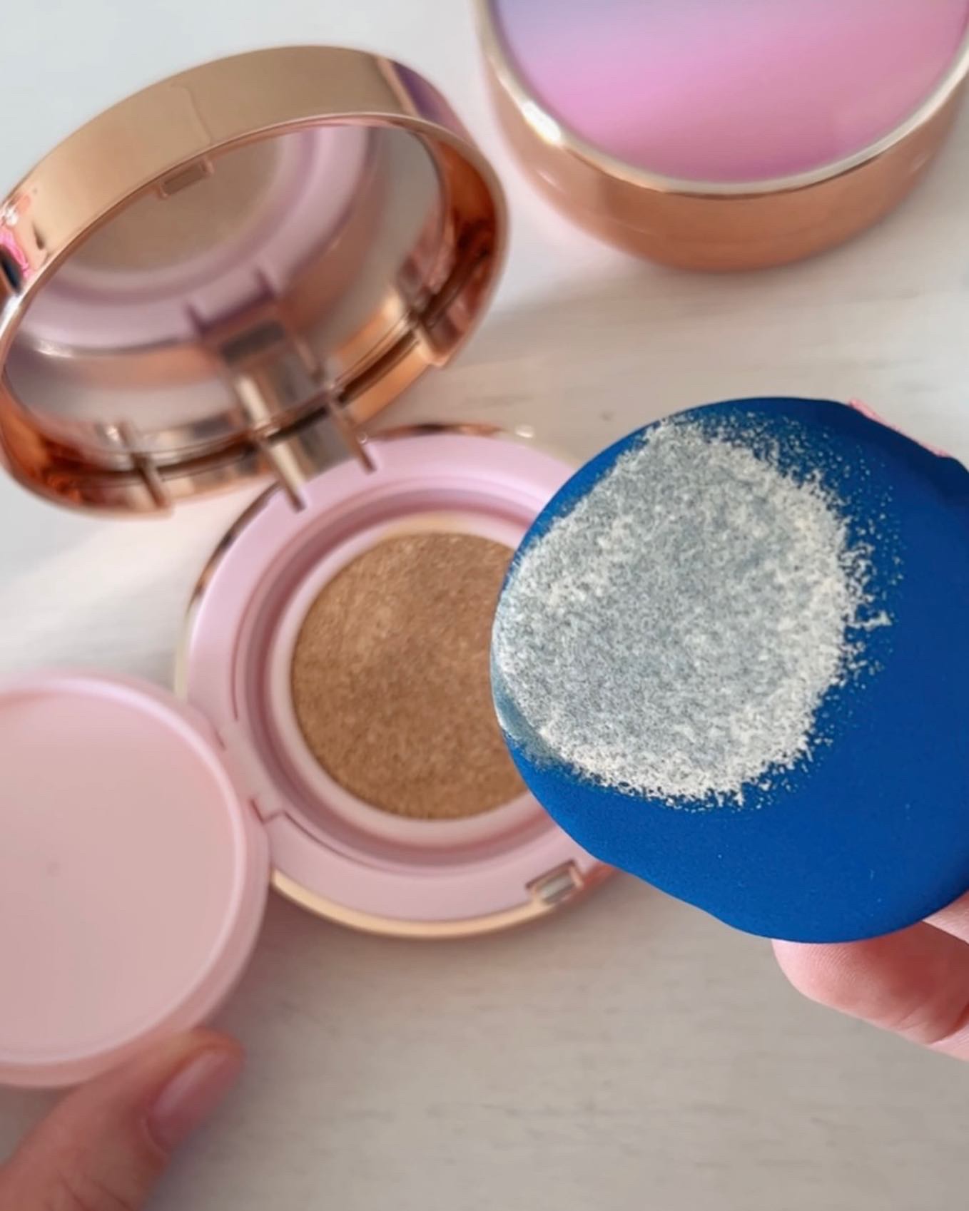 ピンクティーツリーカバープライマークッション/APLIN/クッションファンデーションを使ったクチコミ（3枚目）