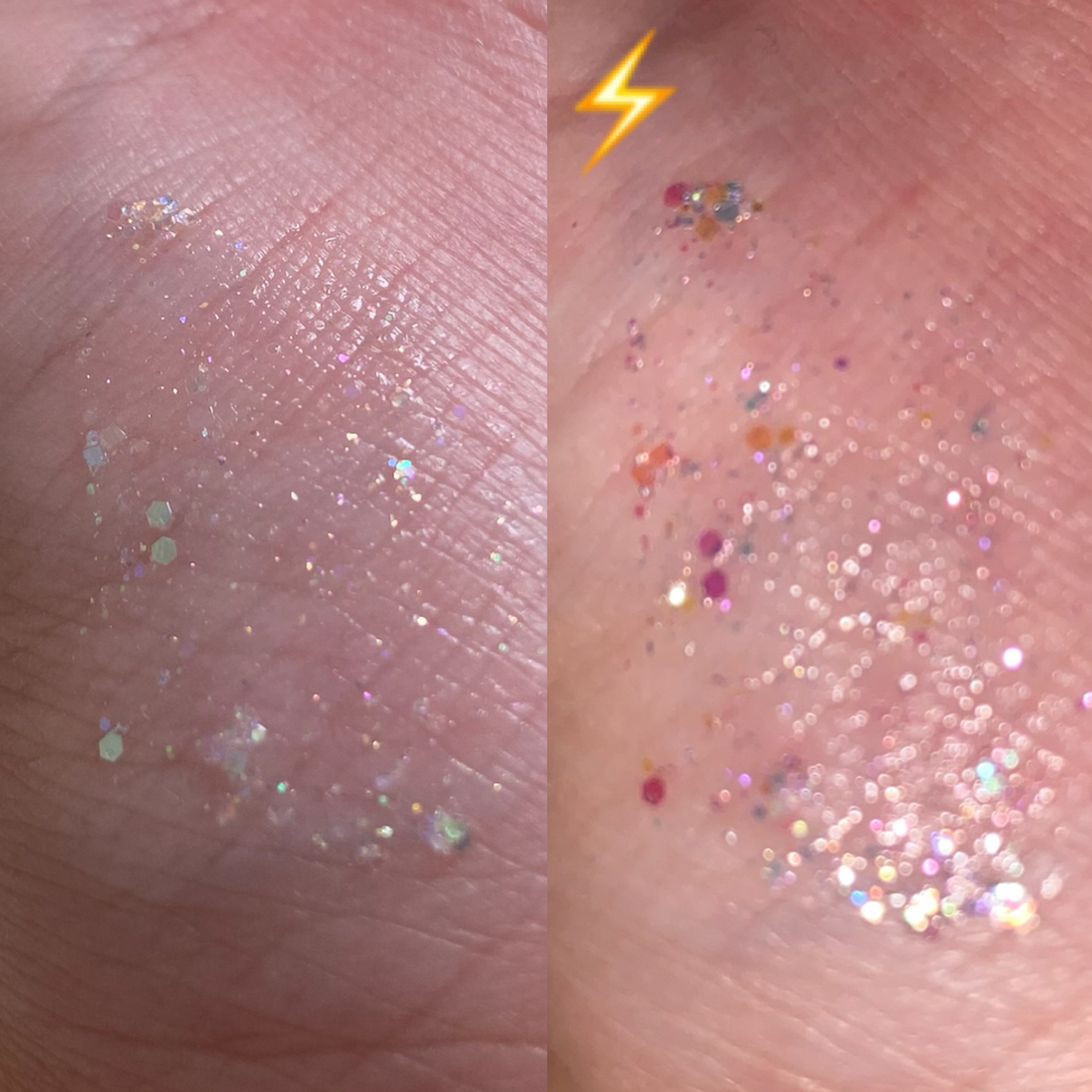 シュガー トゥインクル リキッド グリッター/PERIPERA/グリッターを使ったクチコミ（2枚目）