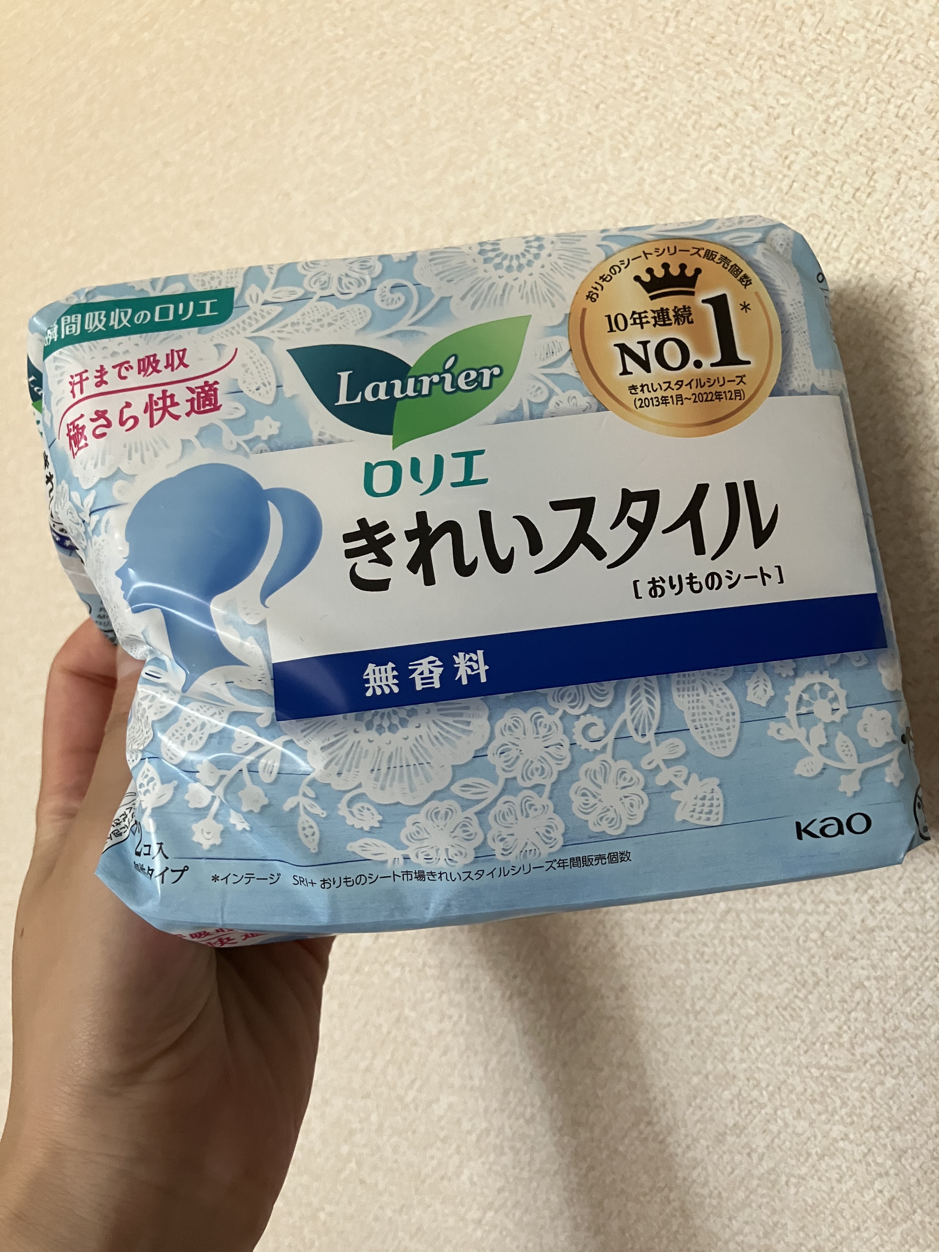 きれいスタイル ロマンティックローズの香り ７２コ入/ロリエ/おりものシートを使ったクチコミ（1枚目）
