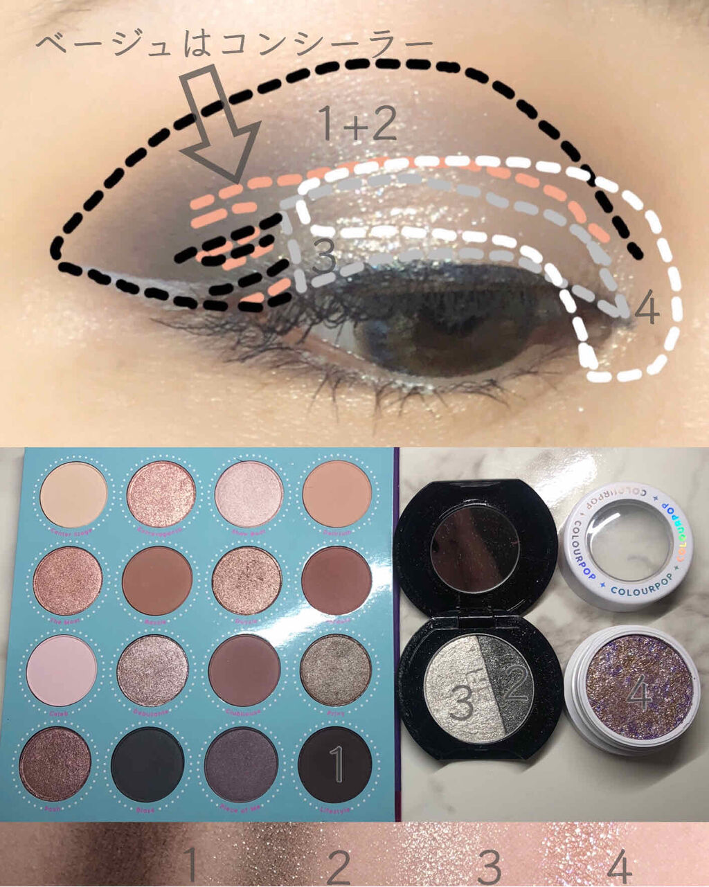Super Shock Shadow/ColourPop/単色アイシャドウを使ったクチコミ（3枚目）
