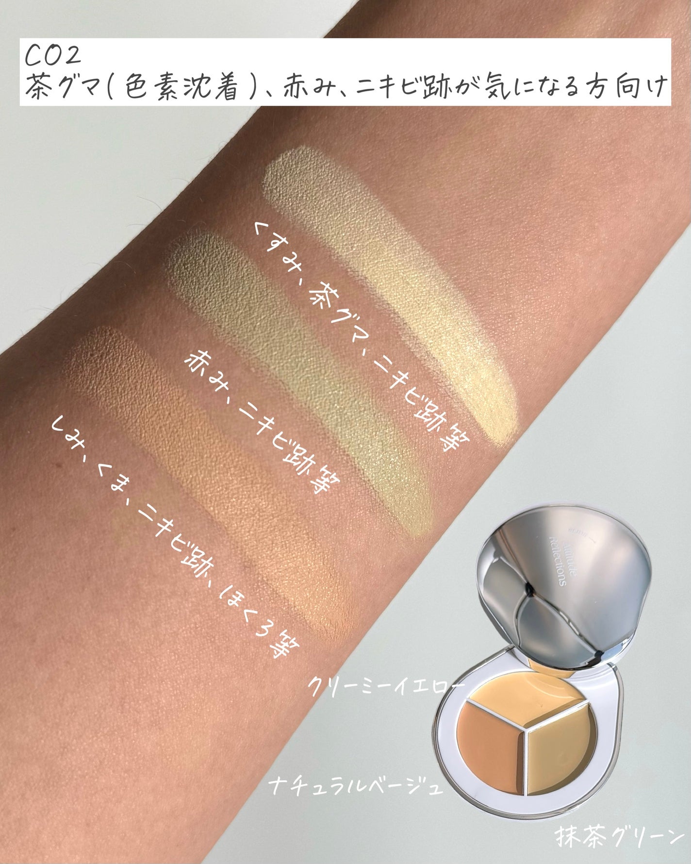 パーフェクトカバー コンシーラーパレット/Dear.A/パレットコンシーラーを使ったクチコミ(3枚目)