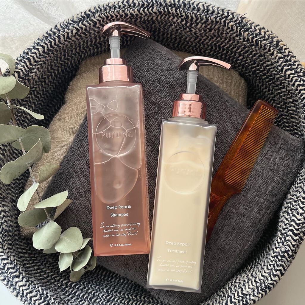 プルント ディープリペア美容液シャンプー／トリートメント/Purunt./市販シャンプーを使ったクチコミ（1枚目）