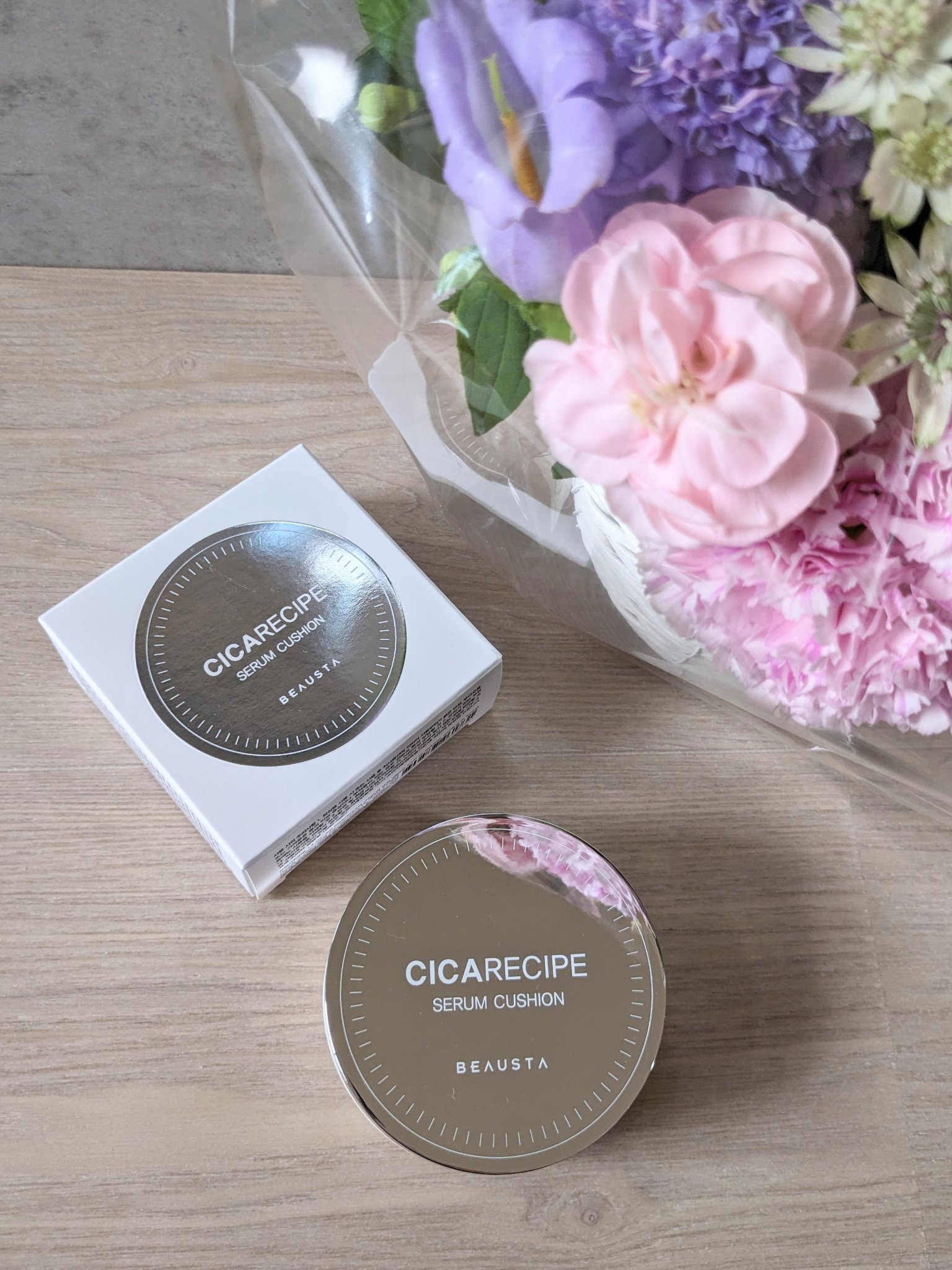 シカレシピセラムクッション/BEAUSTA/クッションファンデーションを使ったクチコミ（3枚目）