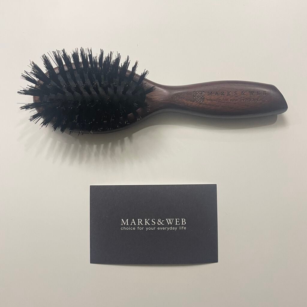 ウッドヘアブラシ ブラウン/MARKS&WEB/ヘアブラシを使ったクチコミ(1枚目)