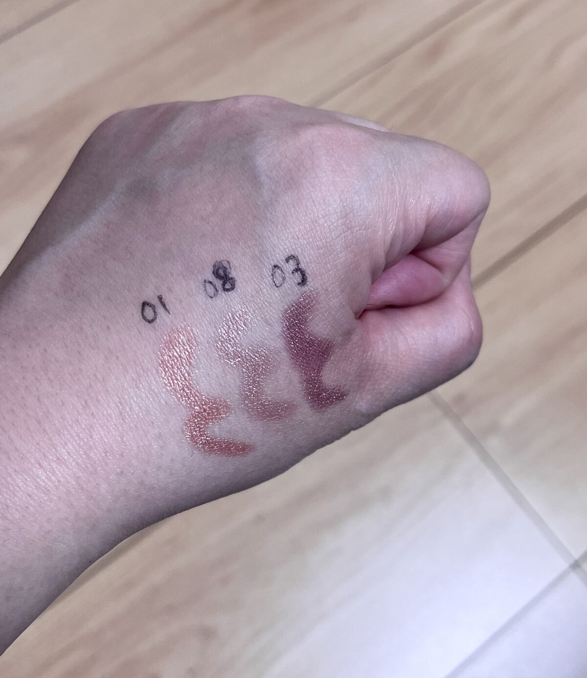 グリームオンフィットシャドウ/excel/スティックアイシャドウを使ったクチコミ（1枚目）