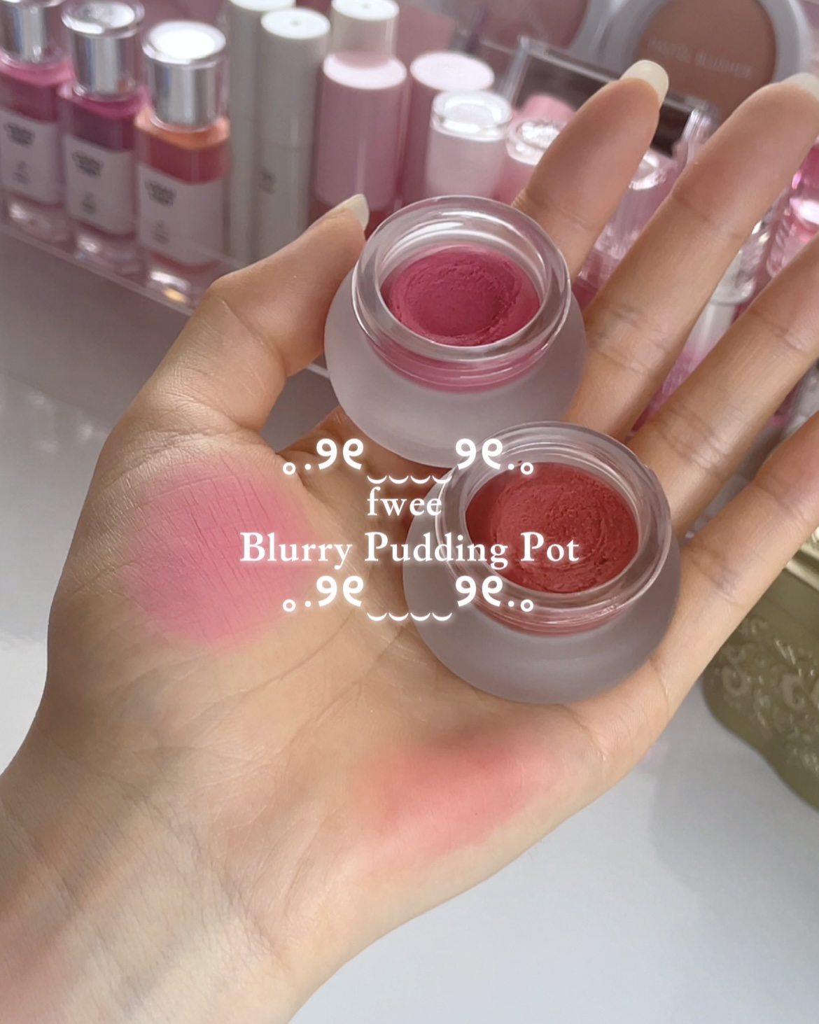 リップアンドチーク ブラーリープリンポット/fwee/口紅を使ったクチコミ（1枚目）