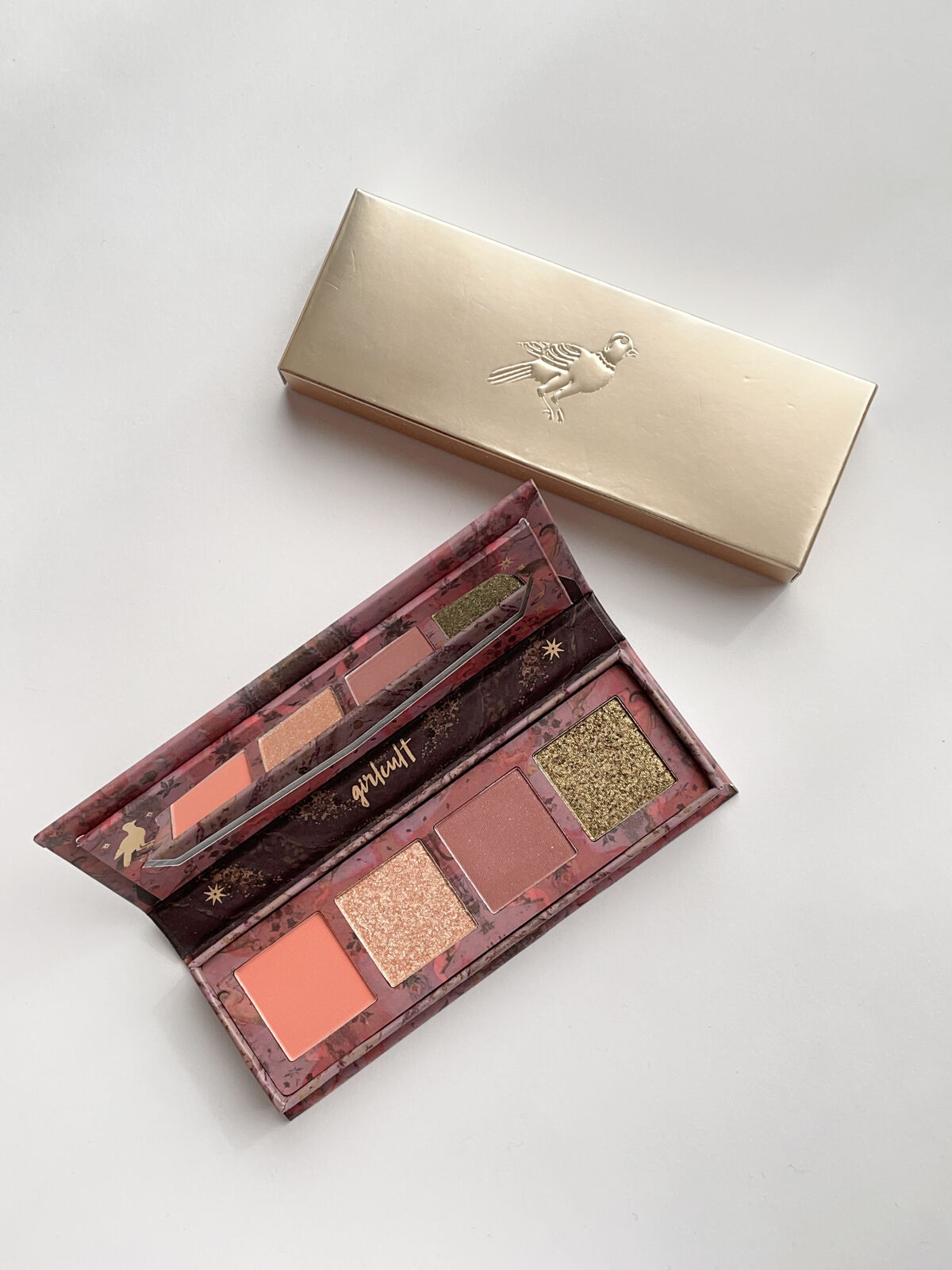 山海シリーズ 4色アイシャドウパレット 01 勺雀 sparrow/GirlCult/アイシャドウパレットを使ったクチコミ（2枚目）