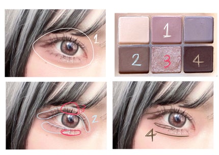 OO!LONG シフォンタイムズアイ/LEEMEMBER/アイシャドウパレットを使ったクチコミ(3枚目)