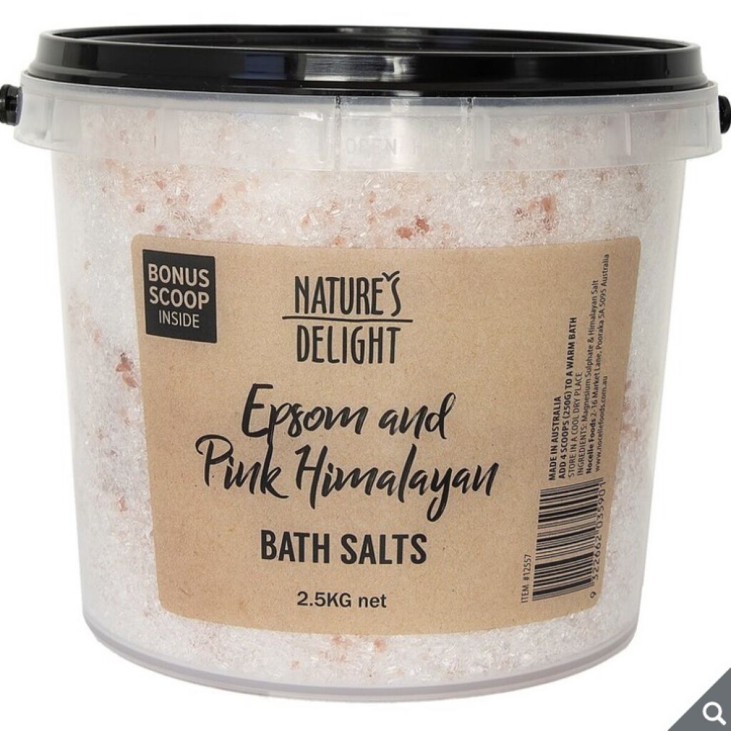 Epsom & Pink Himalayan Bath Salt/Natures Delight/無機塩系入浴剤を使ったクチコミ（1枚目）