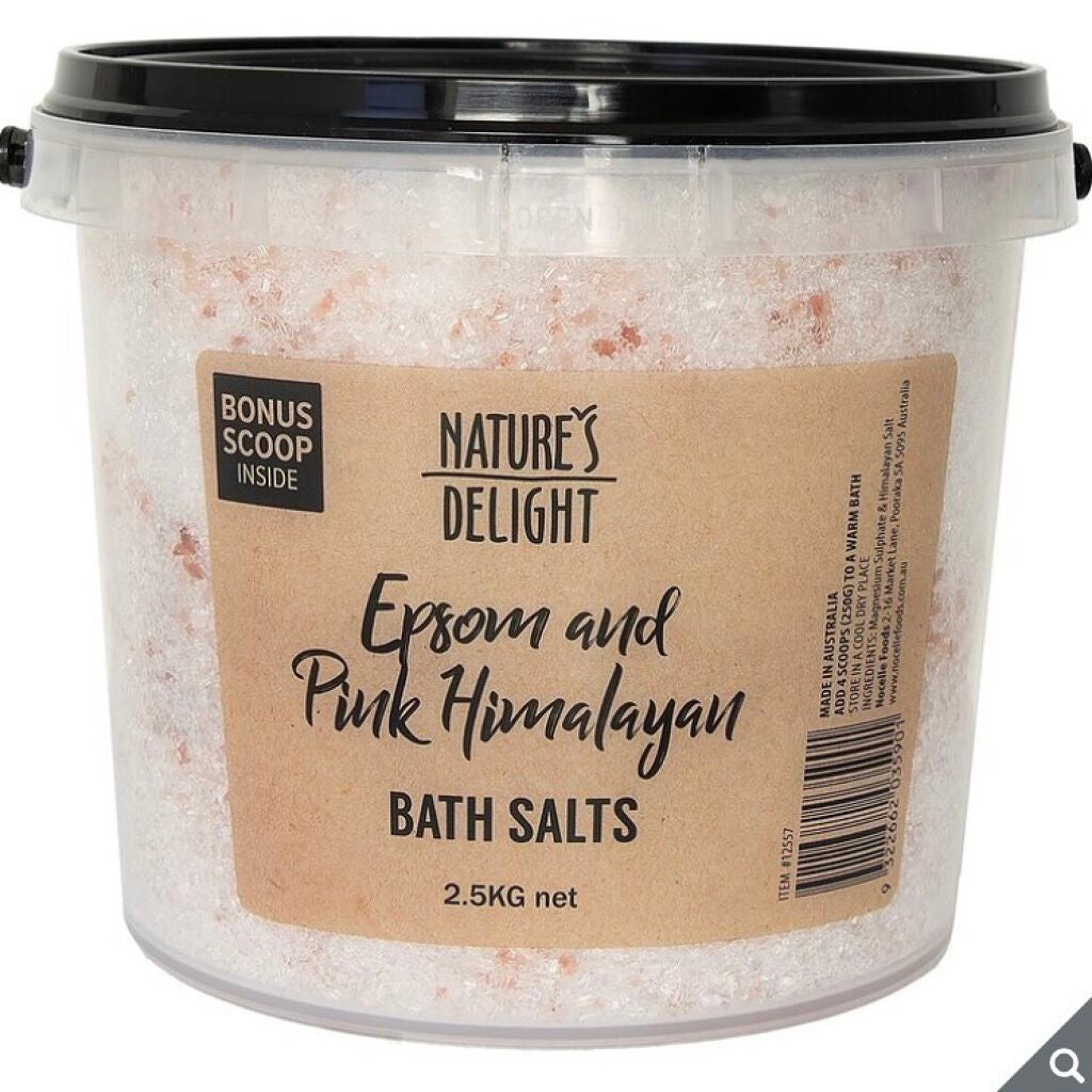 Epsom & Pink Himalayan Bath Salt/Natures Delight/無機塩系入浴剤を使ったクチコミ(1枚目)