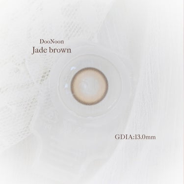 G&G DooNoon 둔눈 GEMSTONESのクチコミ「＼王道ちゅるんカラコン💎／

‪⿻‬DooNoon(ドゥーヌーン)
#JadeBrown
──.....」（2枚目）