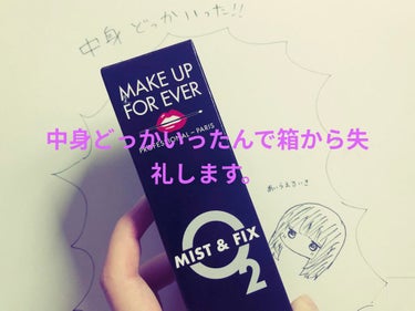 MAKE UP FOR EVER ミスト＆フィックスのクチコミ「どうも、お久しぶりです。
ボキャ貧すぎてお久しぶりしか言えね
今回も端的に言って終わります。
.....」（1枚目）