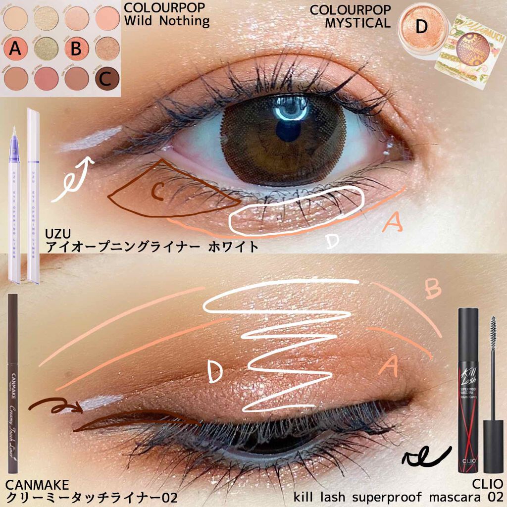  ワイルドナッシング/ColourPop/アイシャドウパレットを使ったクチコミ（2枚目）