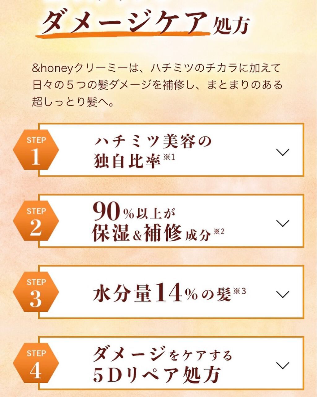 Creamy EXダメージリペアシャンプー1.0/ヘアトリートメント2.0/&honey/市販シャンプーを使ったクチコミ(8枚目)