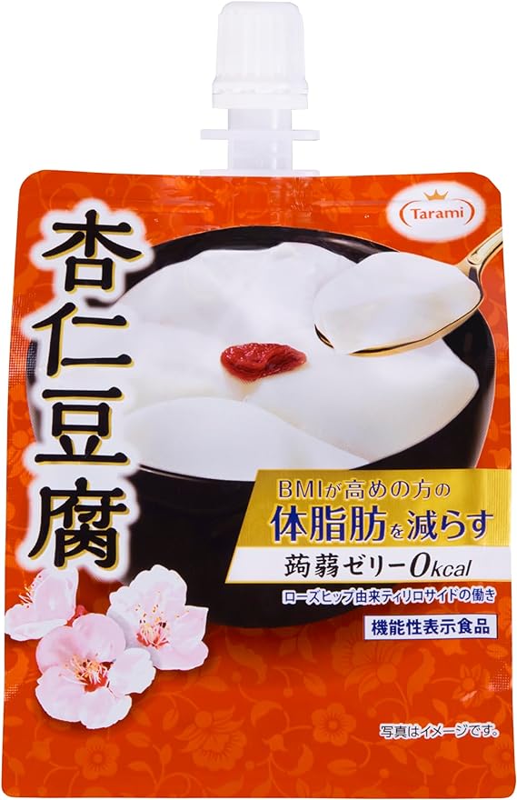 Tarami 体脂肪を減らす 蒟蒻ゼリー 0kcal杏仁豆腐 たらみ