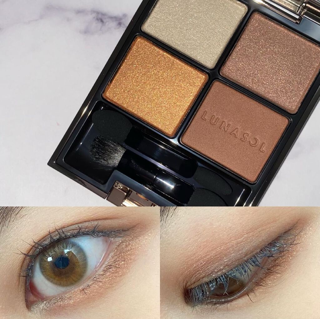 スタイリングアイゾーンコンパクト/LUNASOL/アイシャドウパレットを使ったクチコミ（3枚目）