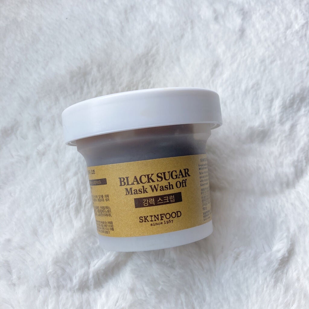 ブラックシュガーマスク ウォッシュオフ/SKINFOOD/洗い流すパック・マスクを使ったクチコミ(2枚目)