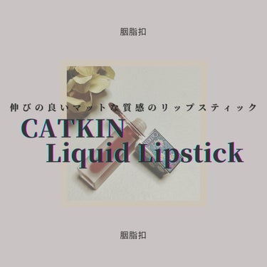 長相思 リキッドリップスティック マット/CATKIN/口紅を使ったクチコミ（1枚目）