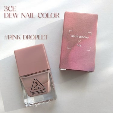 3CE DEW NAIL COLOR #PINK DROPLET/3CE/マニキュアを使ったクチコミ（3枚目）