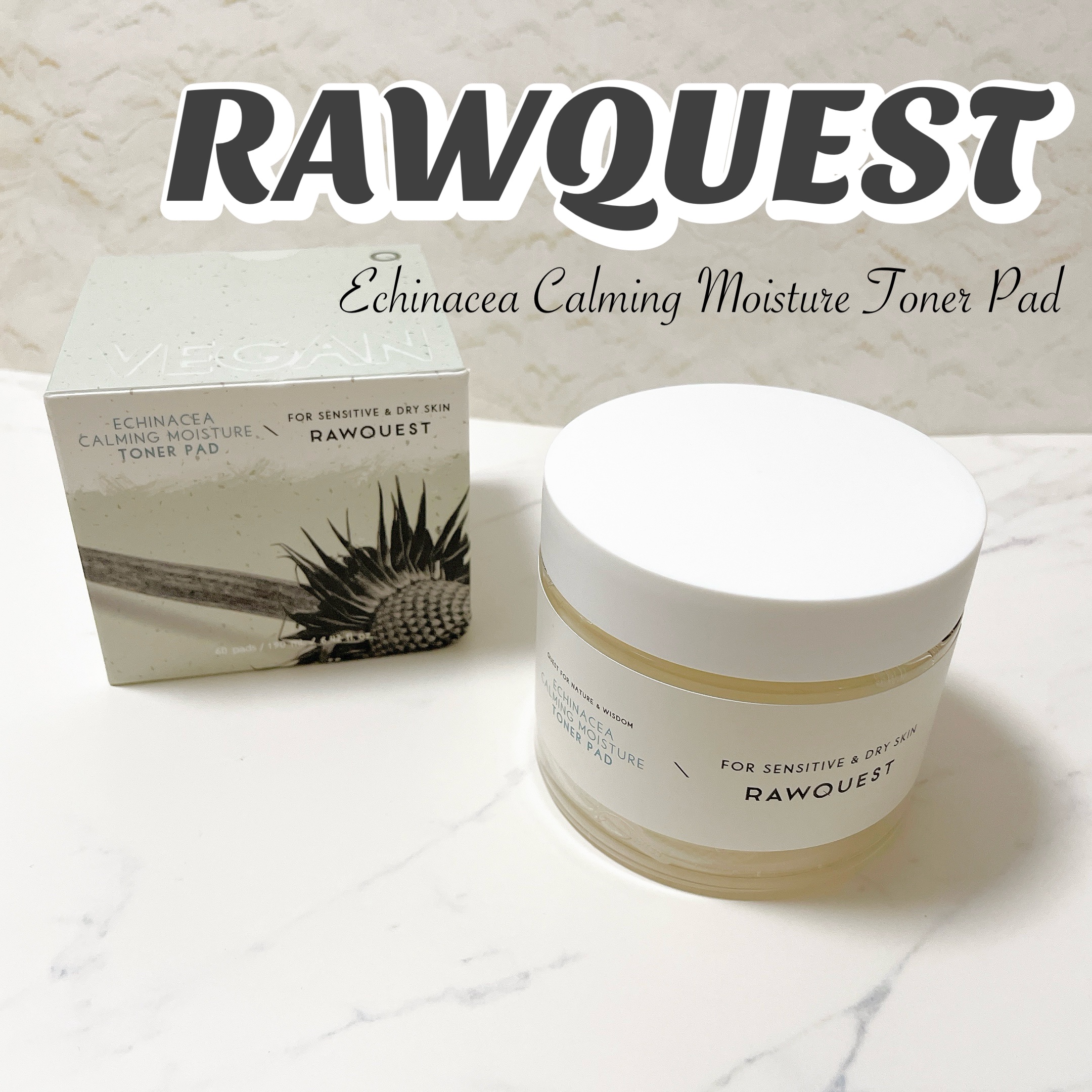 エキネシア カーミングモイスチャートナーパッド/RAWQUEST/トナーパッドを使ったクチコミ（1枚目）