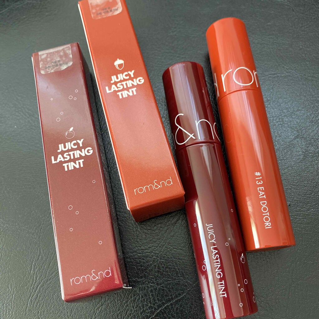 ジューシーラスティングティント/rom&nd/リップティントを使ったクチコミ(1枚目)