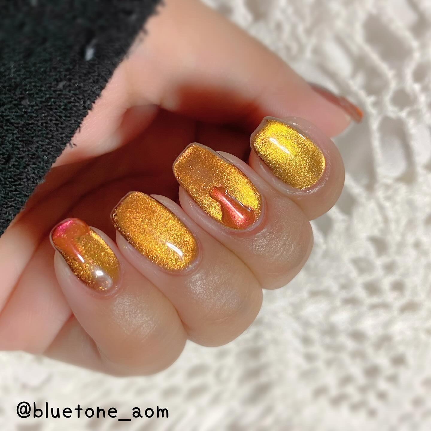 アニマルマグネットジェル/ネイル工房/ジェルネイルを使ったクチコミ（2枚目）