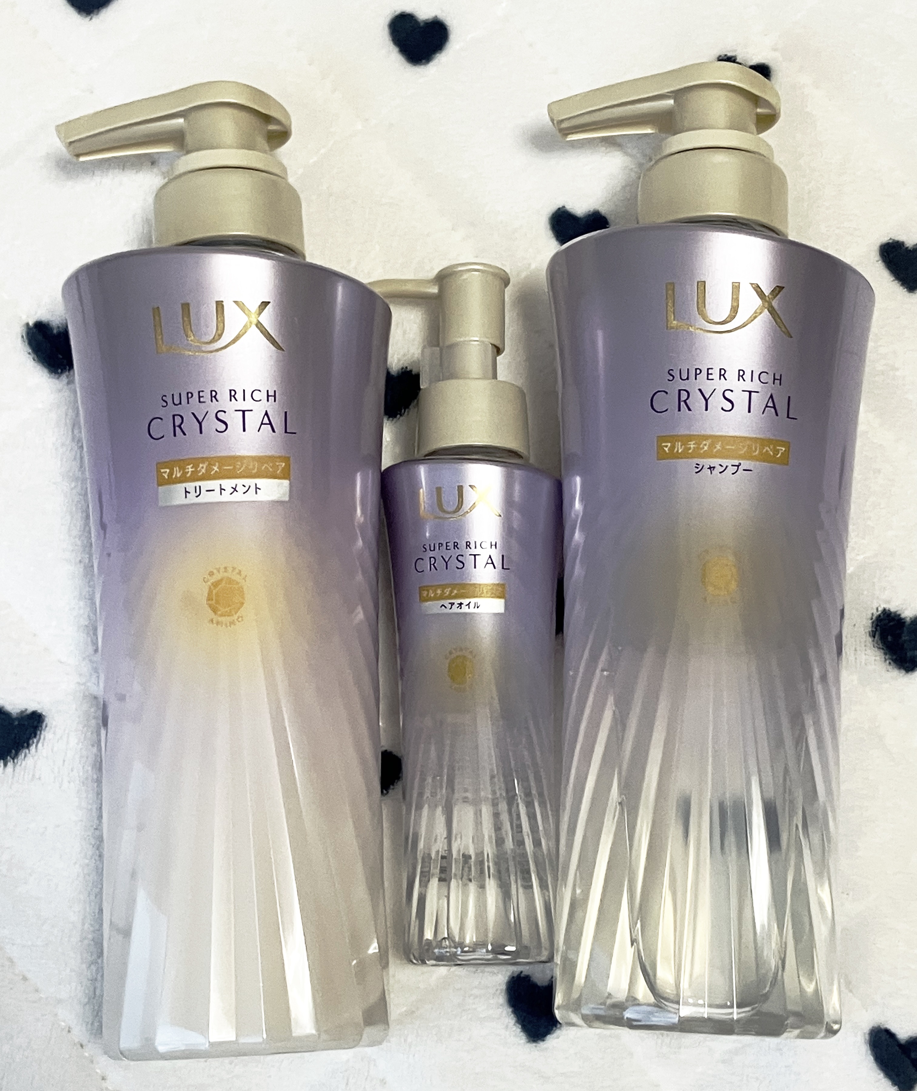 ラックス スーパーリッチクリスタル マルチダメージリペア ヘアオイル/LUX/ヘアオイルを使ったクチコミ（1枚目）