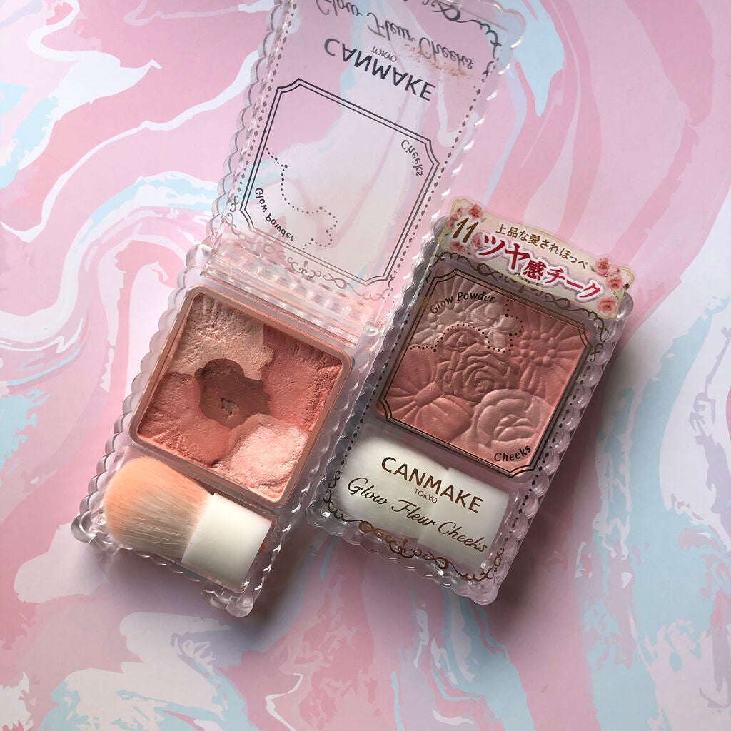 グロウフルールチークス/キャンメイク/パウダーチークを使ったクチコミ(1枚目)