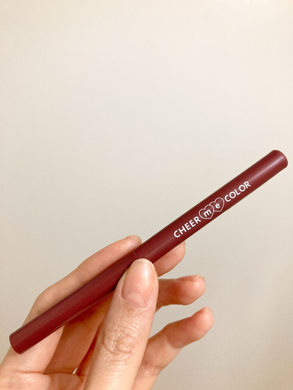 セリア CHEER me COLOR ジェルアイライナーのクチコミ「🍑ニュアンスピンク眉の作り方💘🌸

続いては、眉尻などを書き足しましょう！✨

人によるかと思.....」（2枚目）