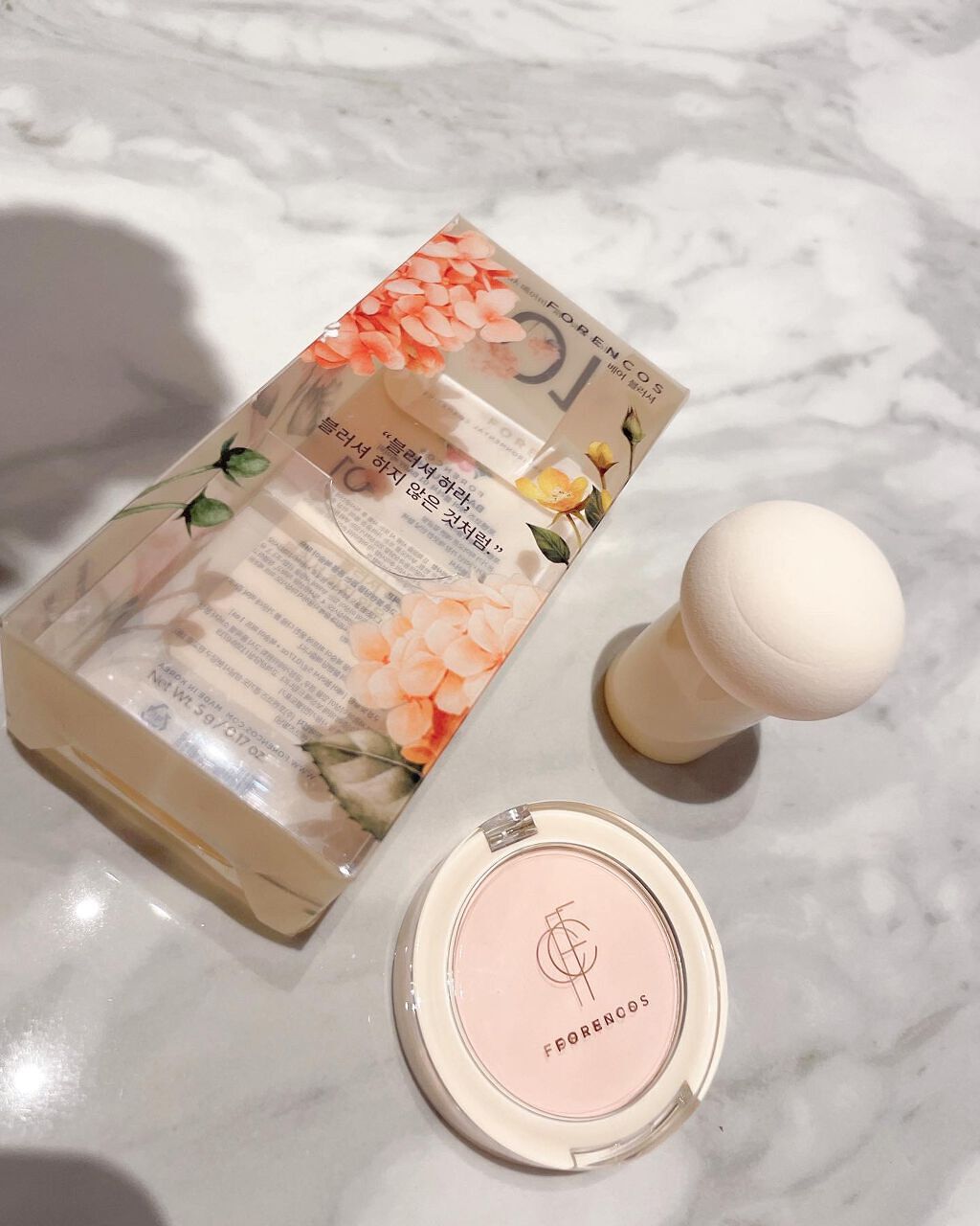 ベアブラッシャー パフ付き/フォレンコス/パウダーチークを使ったクチコミ（3枚目）