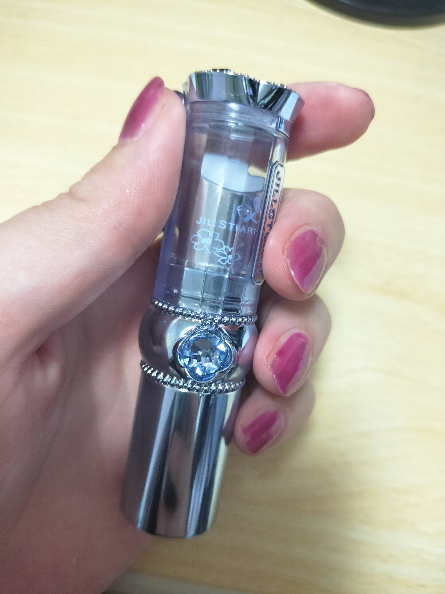 サムシングピュアブルー セント　マイリップス 01 my dearest blue ring/JILL STUART/口紅を使ったクチコミ（1枚目）