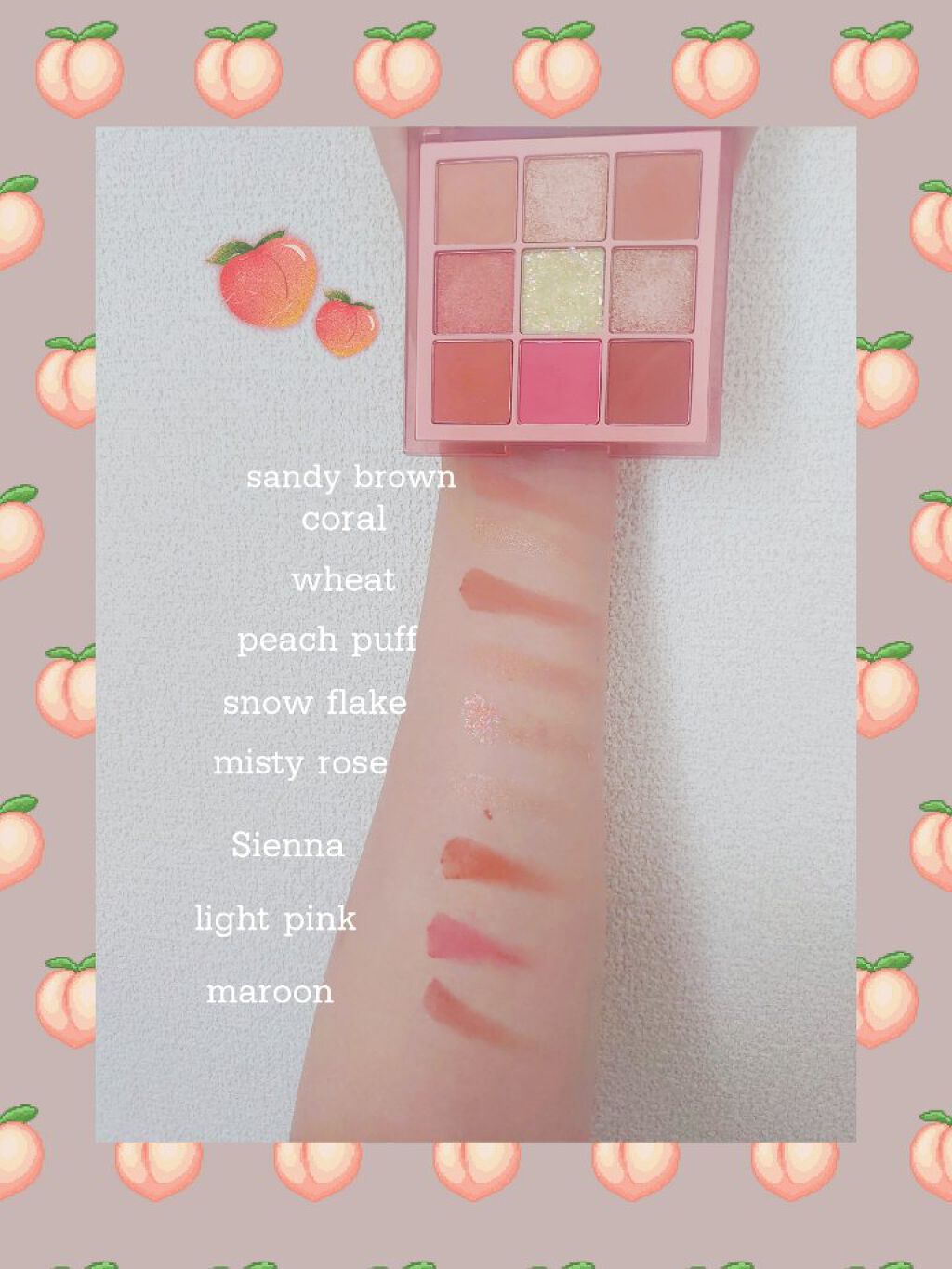  诗蒂娅九色眼影盘 (9 Colors Eye Shadow Palette)/SHEDELLA/アイシャドウパレットを使ったクチコミ（3枚目）