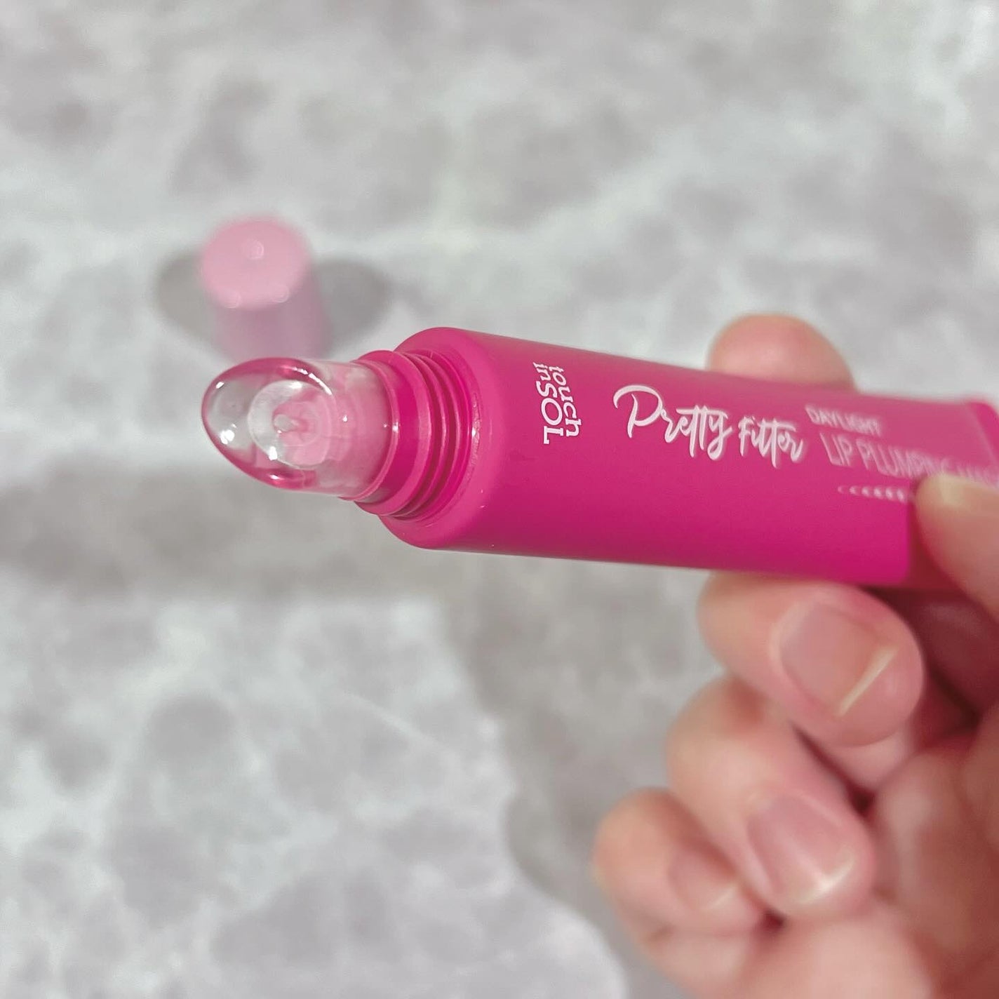 プリティーフィルターデイライトリッププランピングマスク/touch in SOL /リップマスクを使ったクチコミ(3枚目)