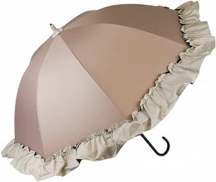 macocca 完全遮光UVカット100%フリル日傘