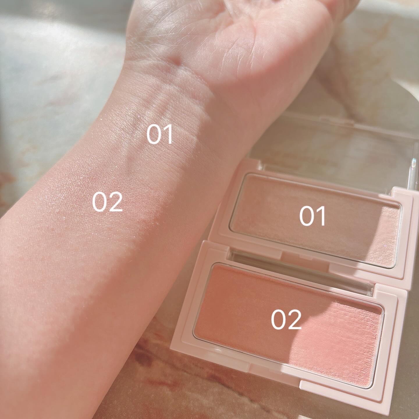 エテュセ グロウスキン フェイスカラー 01 <ハイライター>/ettusais/パウダーハイライトを使ったクチコミ（3枚目）