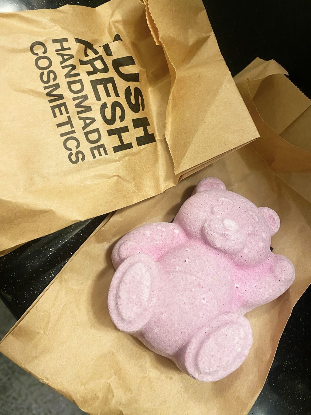 バターベア（バスボム）/ラッシュ/炭酸系入浴剤を使ったクチコミ（1枚目）