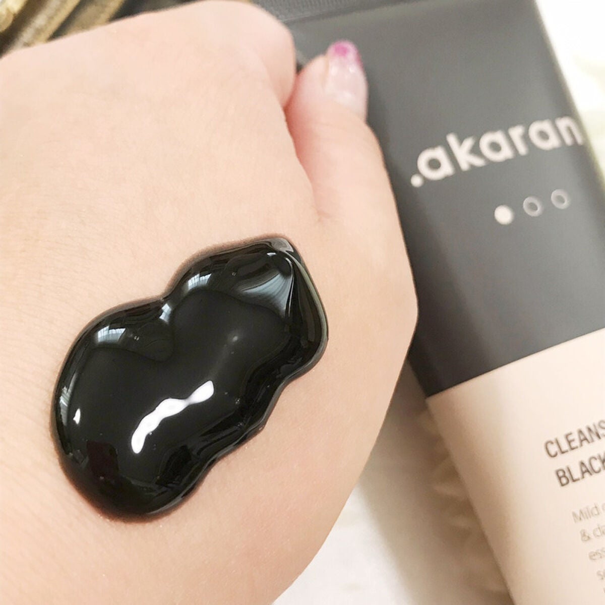 ブラックジェルクレンジング/.akaran/クレンジングジェルを使ったクチコミ(4枚目)