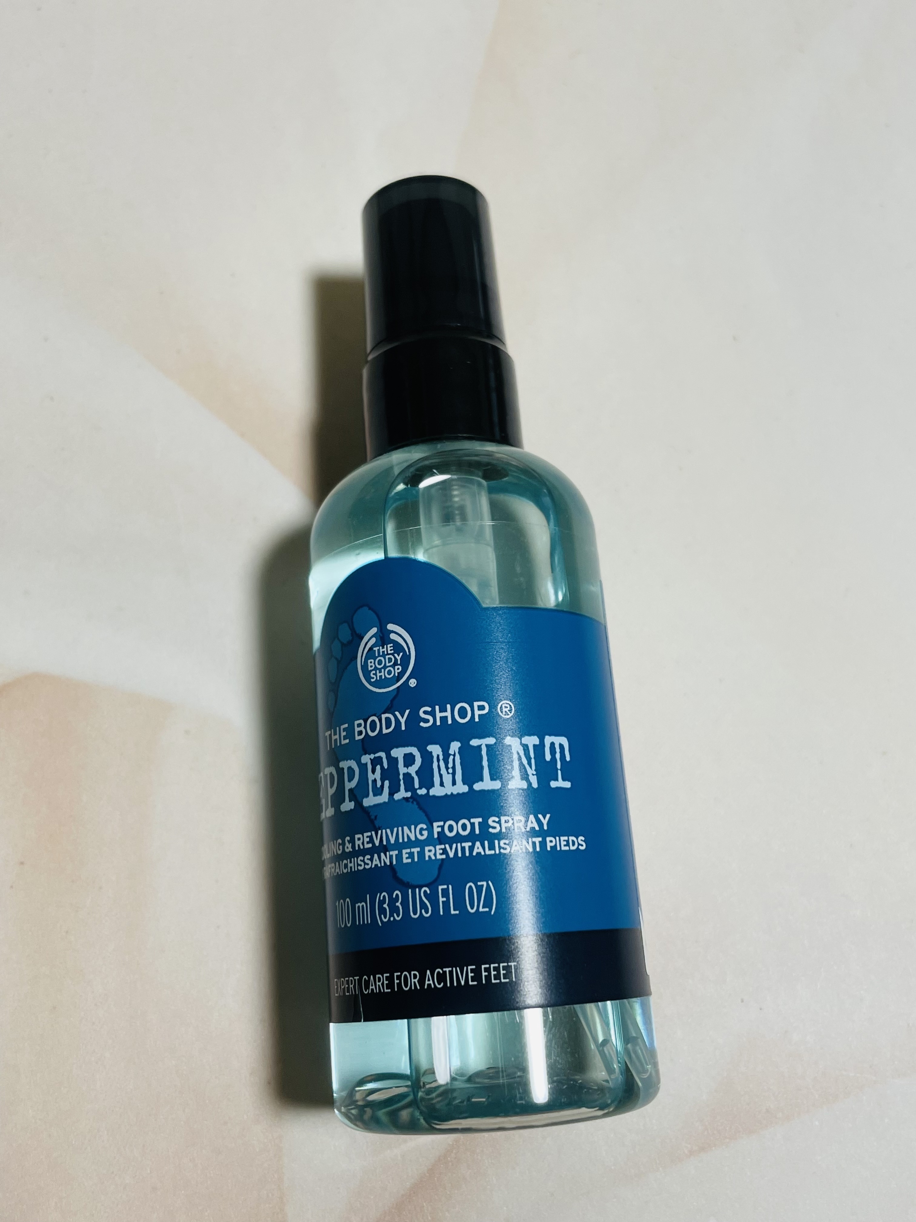 ペパーミント クーリング フットスプレー/THE BODY SHOP/レッグ・フットケアを使ったクチコミ（1枚目）