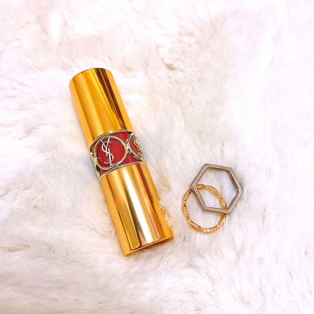 ルージュ ヴォリュプテ シャイン/YVES SAINT LAURENT BEAUTE/口紅を使ったクチコミ(1枚目)