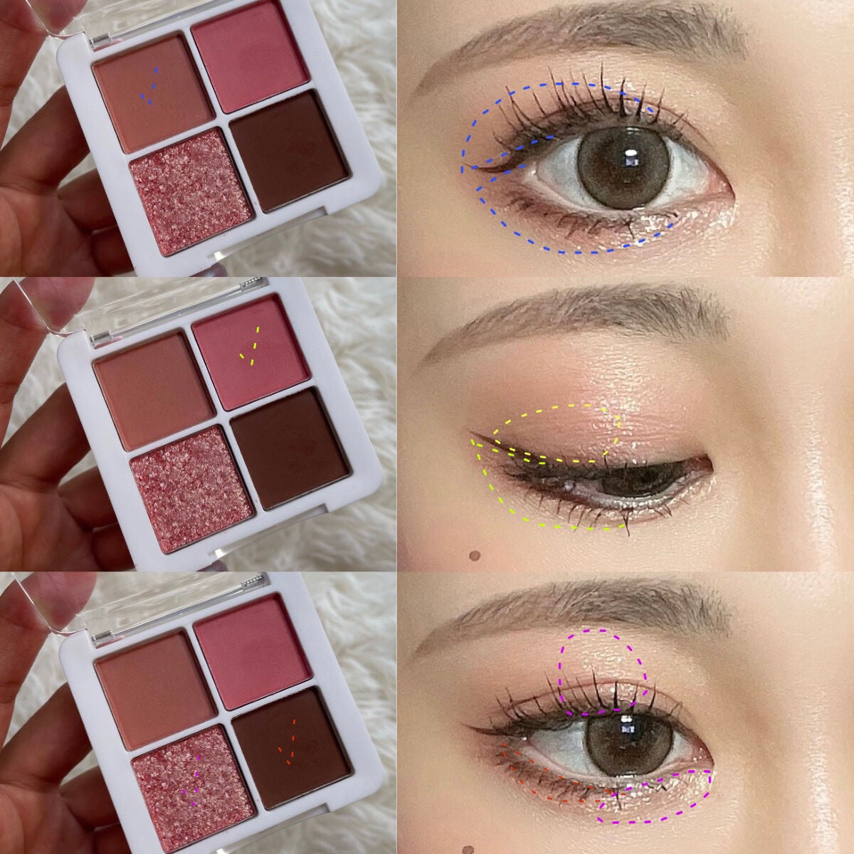 プチポケットアイシャドウパレット/SO GLAM/アイシャドウパレットを使ったクチコミ(6枚目)