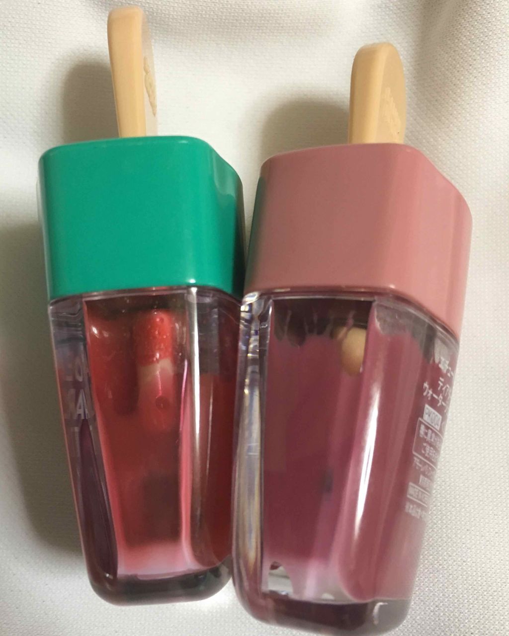 ディアダーリン ウォータージェルティント （アイスティント）/ETUDE/口紅を使ったクチコミ（2枚目）