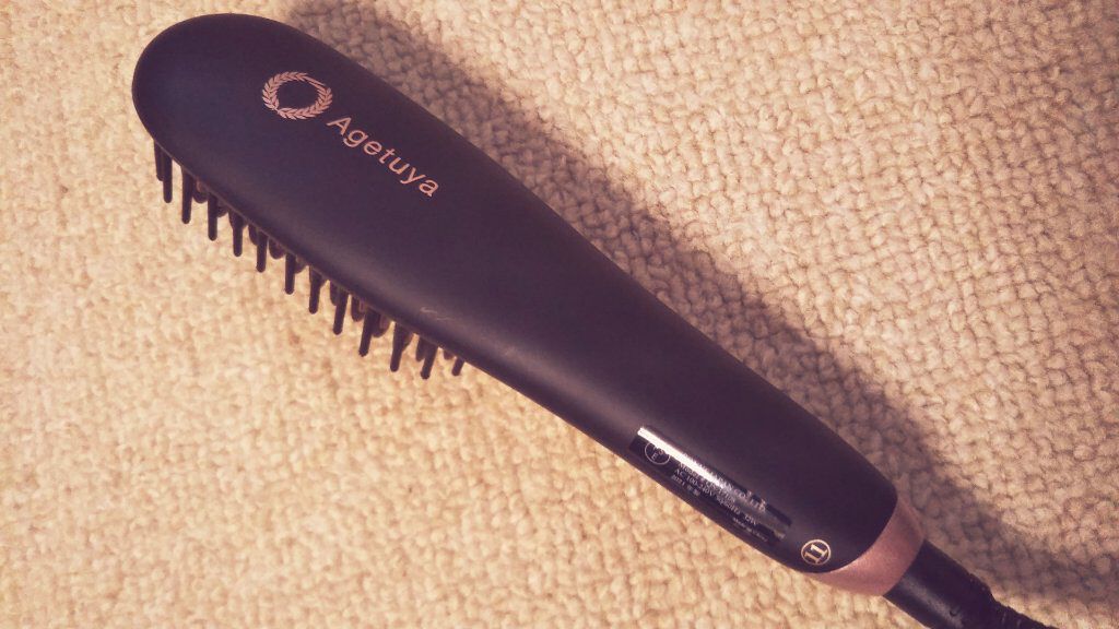Agetuyaポータブルミニブラシアイロン（ポーチ付き）/ローネジャパン/ヒートブラシを使ったクチコミ（2枚目）
