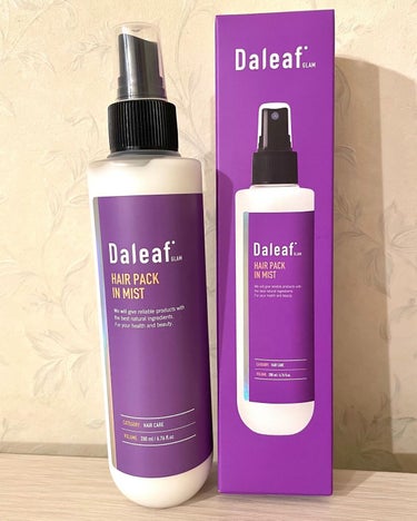 Daleaf ヘアパック in ミストのクチコミ「Daleaf Glam ヘアパックインミスト 200ml
Instagram @daleaf_.....」（1枚目）